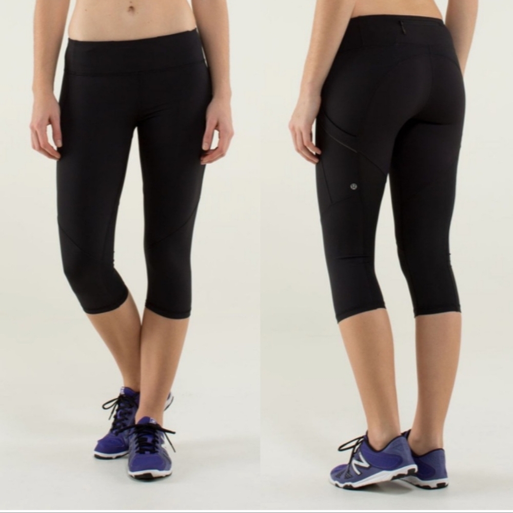 Lululemon Run: Mod Moves Crop Black